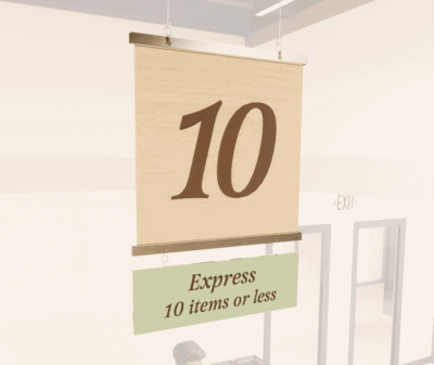 Checkstand Sign (Traditional) - Express