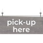 Modern Collection's single sided dept with the top half-inch of the sign is covered with a metal-finish vinyl & finished back