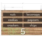 Natural Collection's double sided Aisle marker is overall 27.5" tall by 47" wide.The inserts are 4" tall by 21.5" wide.