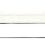 Natural Collection's Prom dry erase board insert fits on the J-track for the Natural Hanging Promo Sign. (Sold Separately)