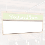 Natural Collection's promotional dry erase board insert to inform customers of sales, promo and specials with the insert.