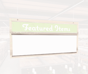Natural Collection's promotional dry erase board insert to inform customers of sales, promo and specials with the insert.
