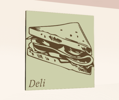 Department Sign, Wall Graphics (Traditional) - Deli