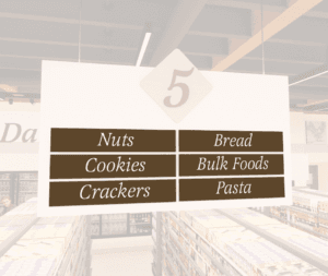 Traditional Collection's aisle marker inserts custom kit of 12 markers with text of your choice digitally printed on styrene