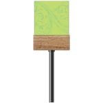 Natural Collection's checkstand cube with the right and left side blank for customizable text and/or symbols.