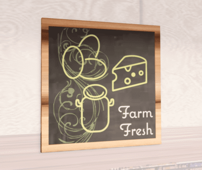 Department Sign, Wall Graphics (Natural) - Dairy