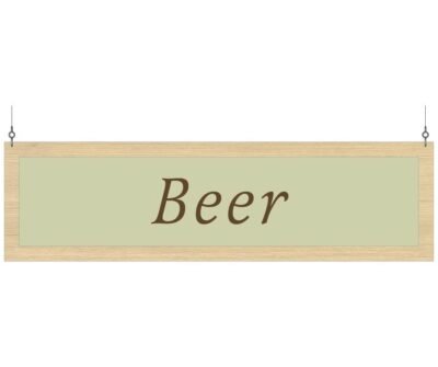 Department Sign, Hanging (Traditional) - Beer