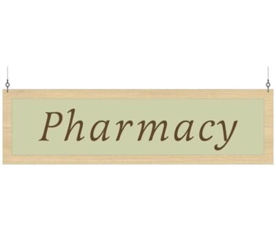Department Sign, Hanging (Traditional) - Pharmacy