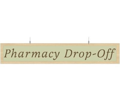 Department Sign, Hanging (Traditional) - Pharmacy Drop-off