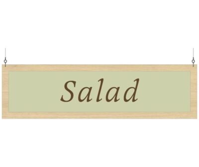 Department Sign, Hanging (Traditional) - Salad