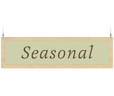 Department Sign, Hanging (Traditional) - Seasonal