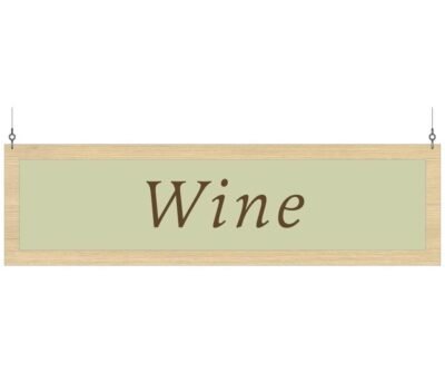 Department Sign, Hanging (Traditional) - Wine