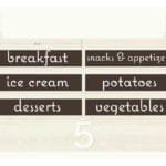 Natural Collection's aisle marker inserts with the text digitally printed on styrene that are 21.5" by 4" with .03" thickness