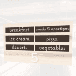 Natural Collection's aisle marker inserts for the frozen food section which is to be paired with the Natural Aisle Marker.