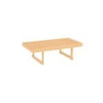 Slatted bakery table topper from Shop2It Retail's Cooper Collection. Shown here in the blonde maple finish option.