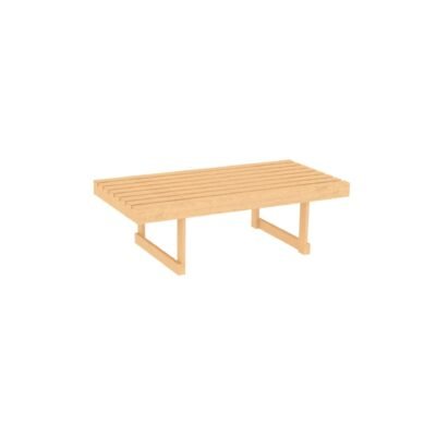 Slatted bakery table topper from Shop2It Retail's Cooper Collection. Shown here in the blonde maple finish option.