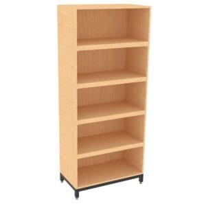 Beer and Wine High Wall Shelf from Shop2It Retail's Cooper Collection. Shown here in the blonde maple finish option.