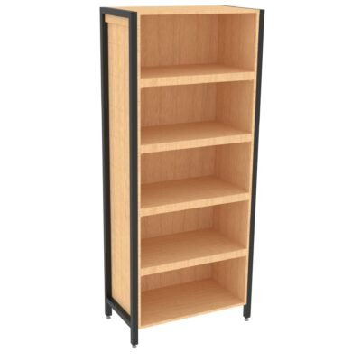 Beer and Wine High Wall Shelf from Shop2It Retail's Laney Collection. Shown here in the blonde maple finish option.