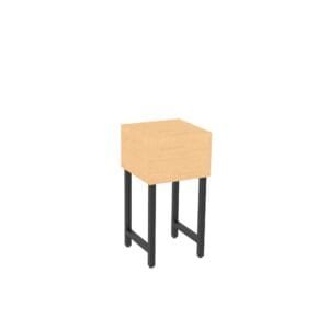 Large retail display stand from Shop2It Retail's Cooper Collection. Shown here in the blonde maple finish option.