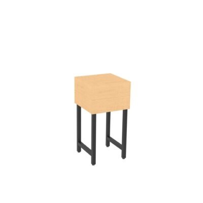 Large retail display stand from Shop2It Retail's Cooper Collection. Shown here in the blonde maple finish option.