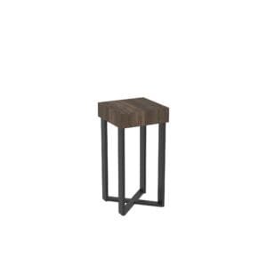 Large pedestal display stand from Shop2It Retail's Xander Collection. Shown here in the gray oak finish option.