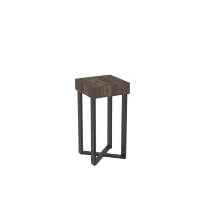 Large pedestal display stand from Shop2It Retail's Xander Collection. Shown here in the gray oak finish option.