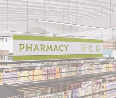 Pharmacy Department Short Department Sign from the Iconic Collection's cheerful color selection.