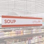 Soup Area Short Department Sign from the Iconic Collection's cheerful color selection.