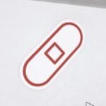 Adhesive strip icon graphic panel from the Iconic Collection's cheerful color selection.