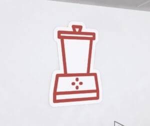 Blender icon graphic panel from the Iconic Collection's Cheerful color option.