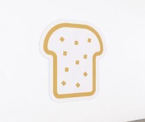 The department graphic panel for the bakery department sign is a slice of bread icon.