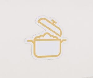 Bulk Department Graphic Panel department sign is a pot of rice icon.