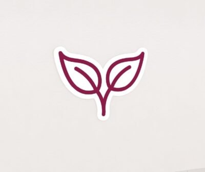 Floral Department Graphic Panel Department Sign shows an icon that is a sprig of floral foliage.