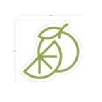 There is a large version the measures 46.25" long by 45.87" tall. The smaller version is 23.12" by 22.87" tall.