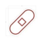 There are two size options available. The large version is 48 by 48 inches and the small is 24 by 24 inches.