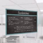 Menu Board Chalkboard from the Iconic Collection in the cheerful color selection.