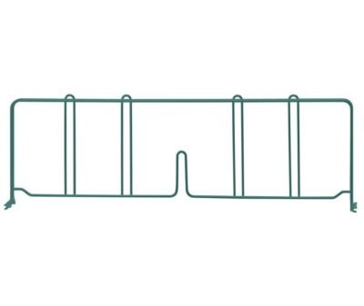 Quantum 21"D x 8"H Green Wire Shelf Divider