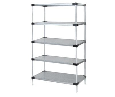 Quantum 36"W x 21"D x 86"H Galvanized 5 -Tier Solid Shelving Starter Kit