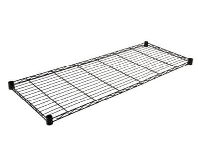 Quantum 60"W x 18"D Black Wire Shelf