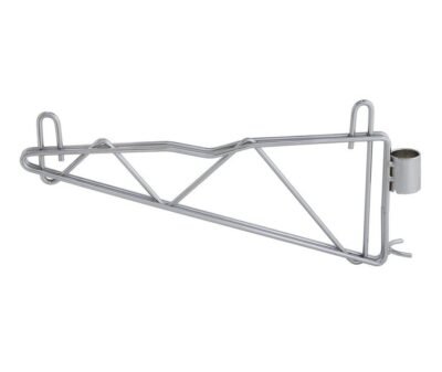 Quantum Chrome Cantilever Single Shelf Post Wall Mount (2) 18" single post cantilever arms