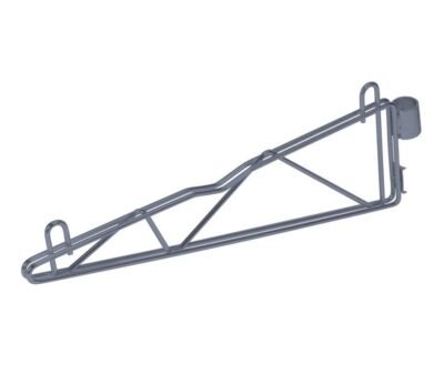 Quantum Gray Cantilever Single Shelf Post Wall Mount (2) 24" single post cantilever arms