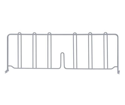 Quantum 24"D x 8"H Gray Wire Shelf Divider