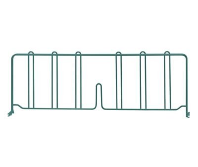 Quantum 24"D x 8"H Green Wire Shelf Divider