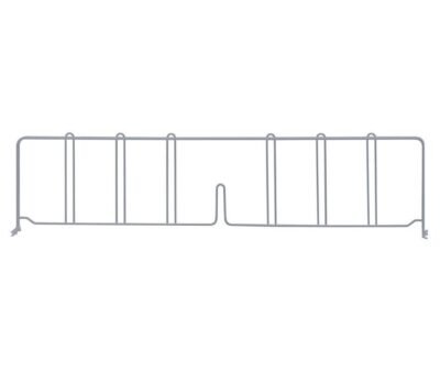 Quantum 30"D x 8"H Gray Wire Shelf Divider