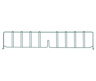 Quantum 36"D x 8"H Green Wire Shelf Divider