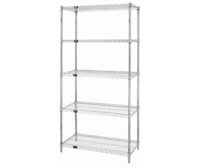 Stainless Steel Wire Shelving start kit.