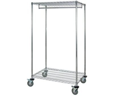 Quantum 60"W x 24"D x 69"H mobile Wire Garment Rack