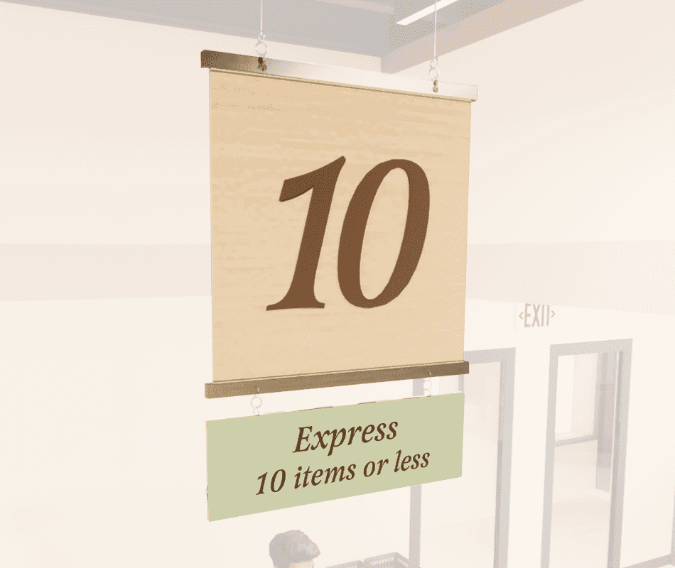 Shop2It Retail - s2i Checkout Signs