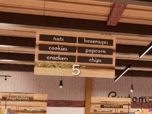 aisle markers natural