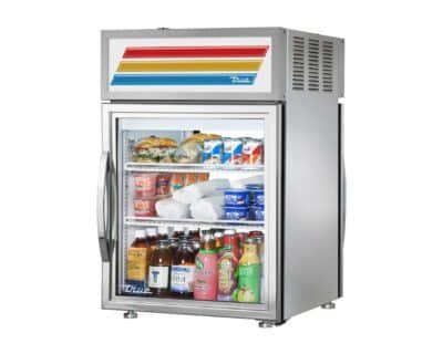 True Counter-Top Stainless Steel Refrigerator